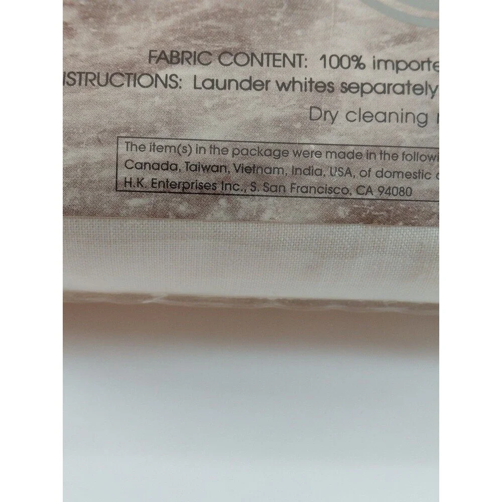 Coventry Manor Twin Comforter Cover 100% Cotton Cream Lace Button Closure 68x86